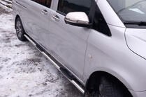 Mercedes Vito/V-class W447 2014– Kromiset peilinkuoren osat (2 kpl) Carmos - turkkilainen teräs kuva 4
