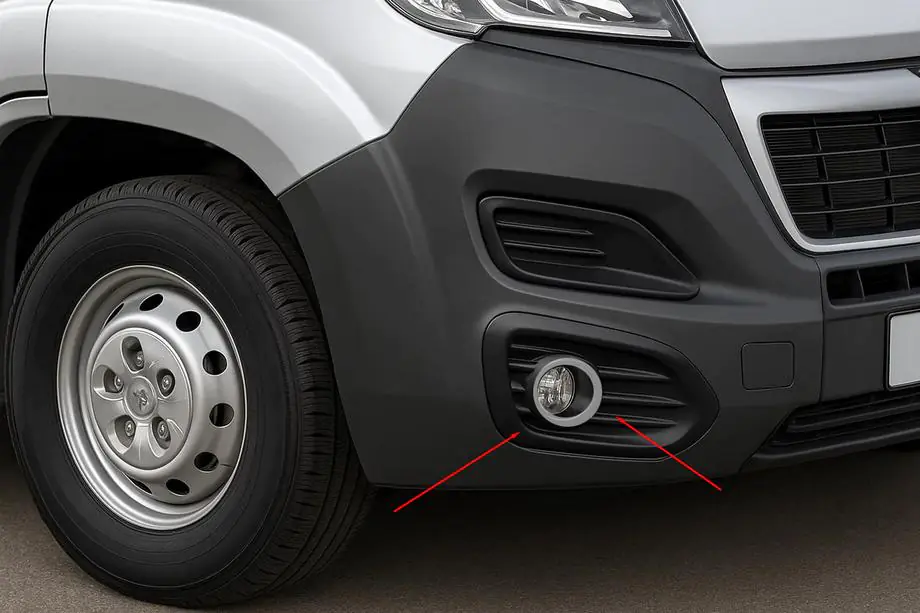 Fiat Ducato 2006–2025 Sumuvalojen kromikehykset (4 kpl, ruostumaton teräs) Image