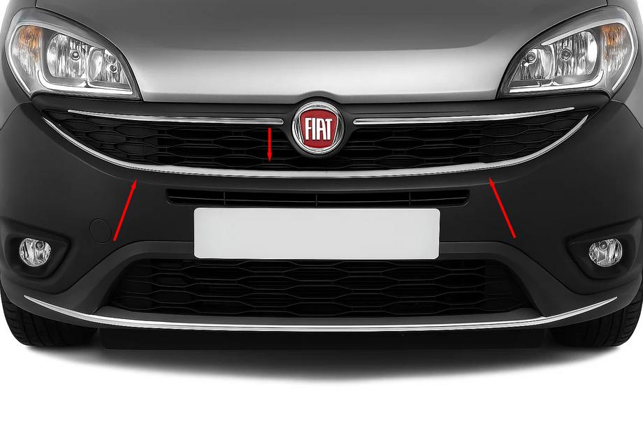 Fiat Doblo II 2010–2022 Alasäleikön ympäröivä RST-koristelista (2015↗) Image