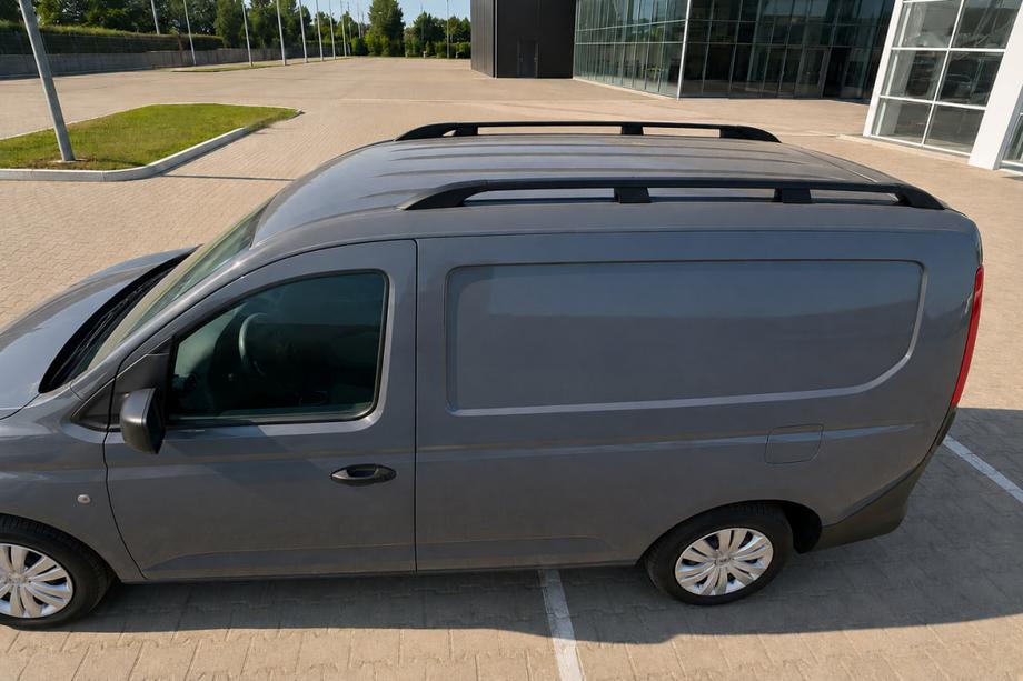 Volkswagen Caddy 2020– Mustat kattokaiteet (turkkilainen design) Maxi-base, muovijalat Kuva 3