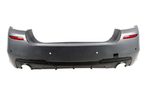 BMW 5-sarja F10/F11 2010–2016 Takapuskuri M-Performance-diffuusorilla (F10, kaksipuoliselle yksittäiselle pakoputkelle) kuva 1