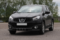 Nissan Qashqai 2010–2014 Etusuojakaari ST009-15 Black (ruostumaton teräs) kuva 1