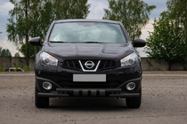 Nissan Qashqai 2010–2014 Etusuojakaari ST009-15 Black (ruostumaton teräs) kuva 2