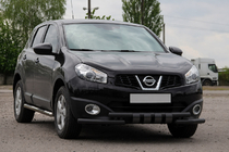 Nissan Qashqai 2010–2014 Etusuojakaari ST009-15 Black (ruostumaton teräs) kuva 3