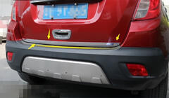 Opel Mokka 2012–2021 Takalukun reunalista (ruostumaton teräs) kuva 2
