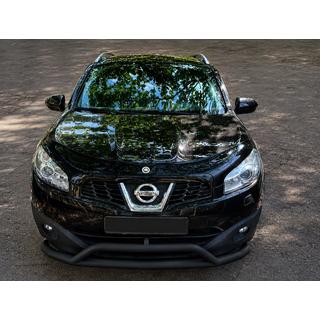 Etusuojakaari Black (ruostumaton teräs) Nissan Qashqai 2007–2010