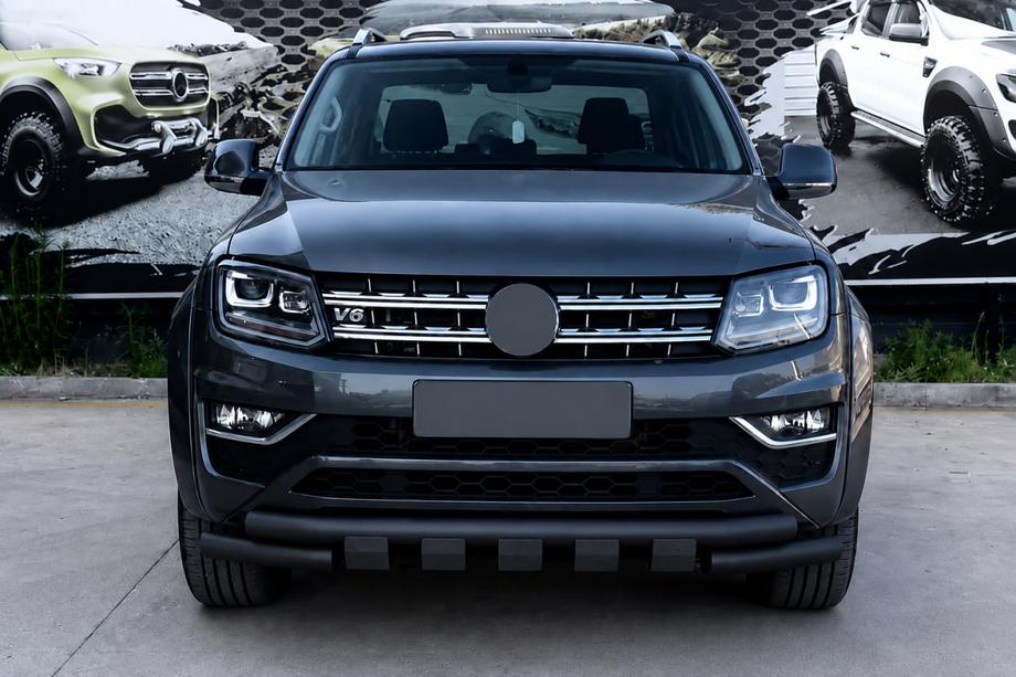 Volkswagen Amarok 2010–2022 Etusuojakaari F3-08.7 Black (ruostumaton) Image