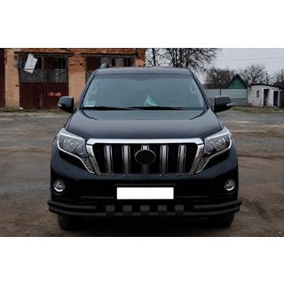 Etupuskurisuoja F3-31 Black (ruostumaton teräs) Toyota Land Cruiser Prado 150 2009–2023 kuva 2