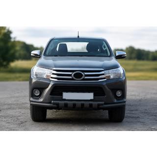 Etupuskurisuoja F3-34 Black (ruostumaton teräs) Toyota Hilux 2015– kuva 1