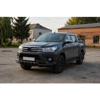 Etupuskurisuoja F3-34 Black (ruostumaton teräs) Toyota Hilux 2015– kuva 3