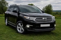 Toyota Highlander 2008–2013 Etusuojakaari ST008 Black (2010-2013, ruostumaton teräs) kuva 3