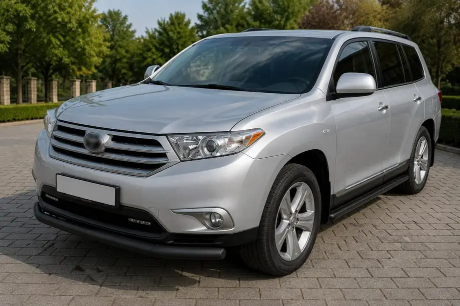 Toyota Highlander 2008–2013 Etusuojakaari ST008 Black (2010-2013, ruostumaton teräs) Image