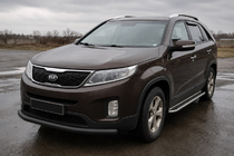 Kia Sorento II XM 2009–2014 Etusuojakaari ST008 Black (2013-2015, ruostumaton teräs) kuva 1