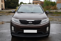 Kia Sorento II XM 2009–2014 Etusuojakaari ST008 Black (2013-2015, ruostumaton teräs) kuva 2