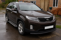 Kia Sorento II XM 2009–2014 Etusuojakaari ST008 Black (2013-2015, ruostumaton teräs) kuva 3