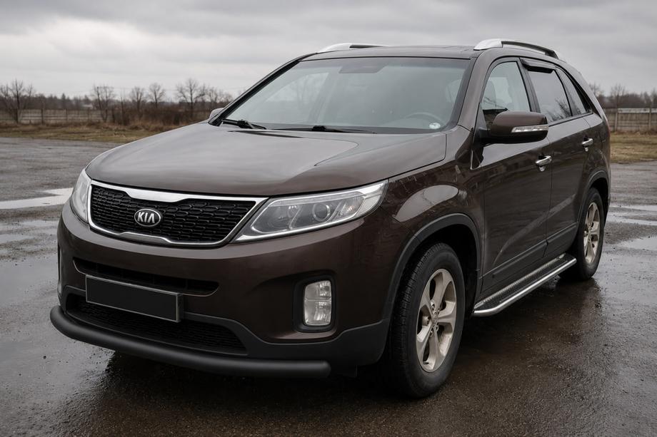 Kia Sorento II XM 2009–2014 Etusuojakaari ST008 Black (2013-2015, ruostumaton teräs) Image