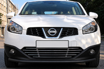 Nissan Qashqai 2014–2021 Etusuojakaari ST008 Black (2014-2017, ruostumaton) kuva 1