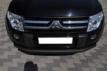 Mitsubishi Pajero Wagon III 1999–2006 Keulasuoja ST008 Black (ruostumaton teräs) kuva 2