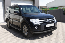 Mitsubishi Pajero Wagon III 1999–2006 Keulasuoja ST008 Black (ruostumaton teräs) kuva 3