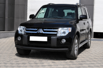 Mitsubishi Pajero Wagon III 1999–2006 Keulasuoja ST008 Black (ruostumaton teräs) kuva 1