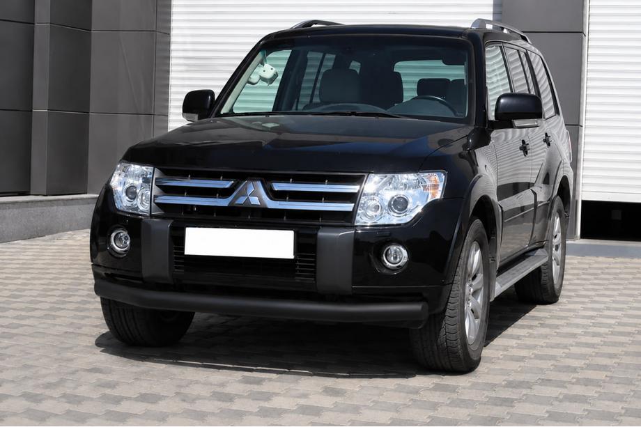 Mitsubishi Pajero Wagon III 1999–2006 Keulasuoja ST008 Black (ruostumaton teräs) Image