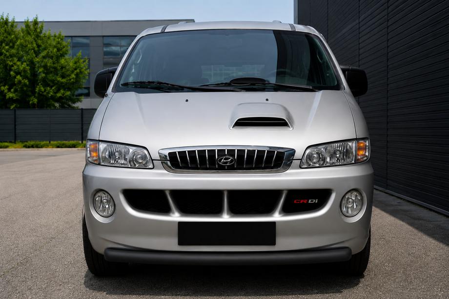 Hyundai H200, H1, Starex 1998–2007 Keulasuoja ST008 Black (ruostumaton teräs) Image