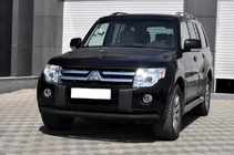 Mitsubishi Pajero Wagon IV 2006–2021 Keulasuoja ST008 Black (ruostumaton teräs) kuva 2