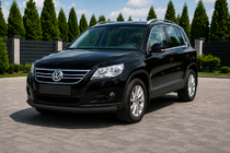Volkswagen Tiguan 2007–2016 Etusuojakaari ST008 Black (ruostumaton teräs) kuva 1