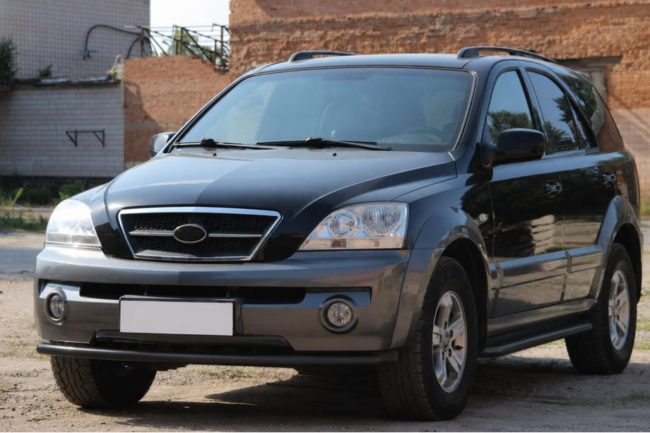 Kia Sorento I BL 2002–2009 Etusuojakaari ST008 Black (ruostumaton teräs) Image