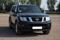 Nissan Pathfinder R51 2005–2014 Etusuoja ST008-1 Black (ruostumaton teräs) kuva 2