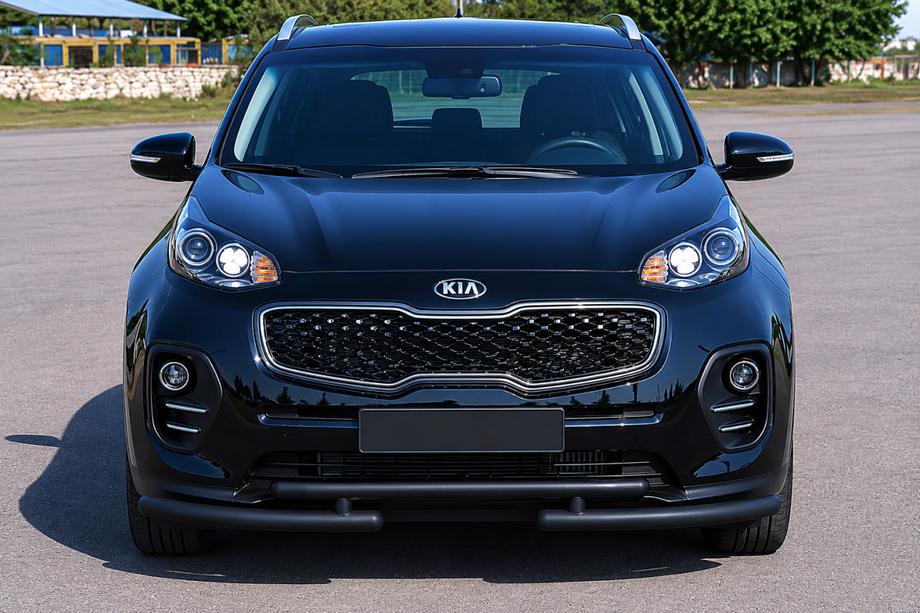 Kia Sportage 2015–2021 Etusuoja ST009 Black (ruostumaton teräs) Image