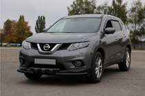 Nissan X-trail T32/Rogue 2014–2021 Etusuoja ST009-15 Black (ruostumaton teräs) kuva 2