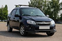 Lada Granta 2011– Etusuojakaari ST009-2 Black (ruostumaton teräs) kuva 1
