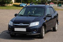 Lada Granta 2011– Etusuojakaari ST009-2 Black (ruostumaton teräs) kuva 2