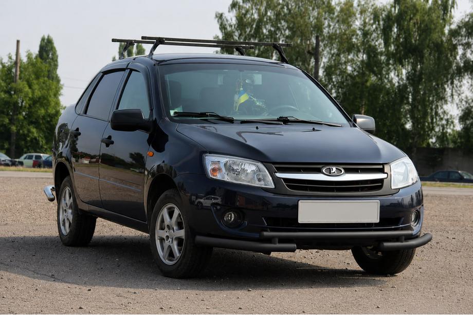 Lada Granta 2011– Etusuojakaari ST009-2 Black (ruostumaton teräs) Image