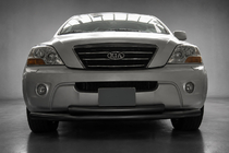 Kia Sorento I BL 2002–2009 Etupuskurisuoja ST014 Black (ruostumaton teräs) kuva 1