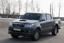 Toyota Hilux 2006–2015 Etupuskurisuoja ST014 Black (ruostumaton teräs) kuva 2