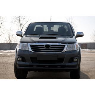 Etupuskurisuoja ST014 Black (ruostumaton teräs) Toyota Hilux 2006–2015 kuva 1
