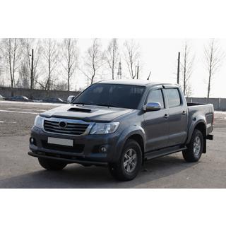 Etupuskurisuoja ST014 Black (ruostumaton teräs) Toyota Hilux 2006–2015 kuva 2