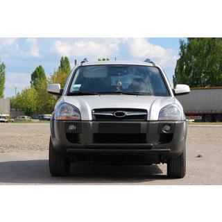 Etupuskurisuoja ST014 Black (ruostumaton teräs) Hyundai Tucson JM 2004– kuva 1