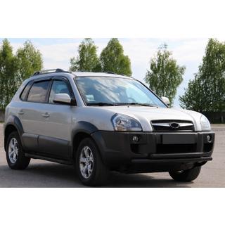 Etupuskurisuoja ST014 Black (ruostumaton teräs) Hyundai Tucson JM 2004– kuva 2