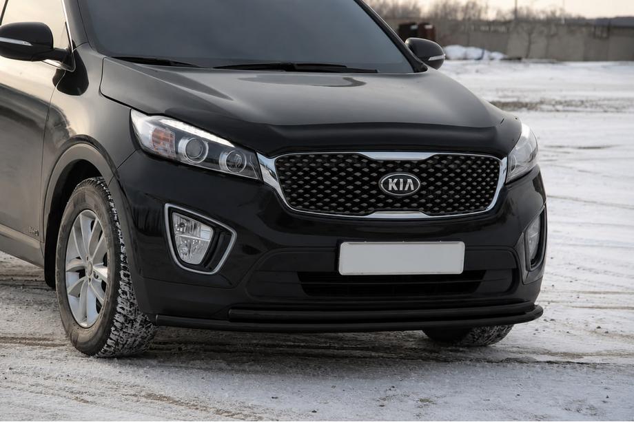 Kia Sorento III UM 2014–2020 Etusuojakaari ST014 60/42mm Black (ruostumaton teräs) Image