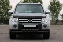 Mitsubishi Pajero Wagon III 1999–2006 Etusuoja ST015 Black (ruostumaton teräs) kuva 2