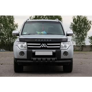 Etusuoja ST015 Black (ruostumaton teräs) Mitsubishi Pajero Wagon III 1999–2006 kuva 2