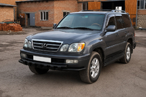 Lexus LX470 1998–2007 Etusuoja ST015 Black (ruostumaton teräs) kuva 3