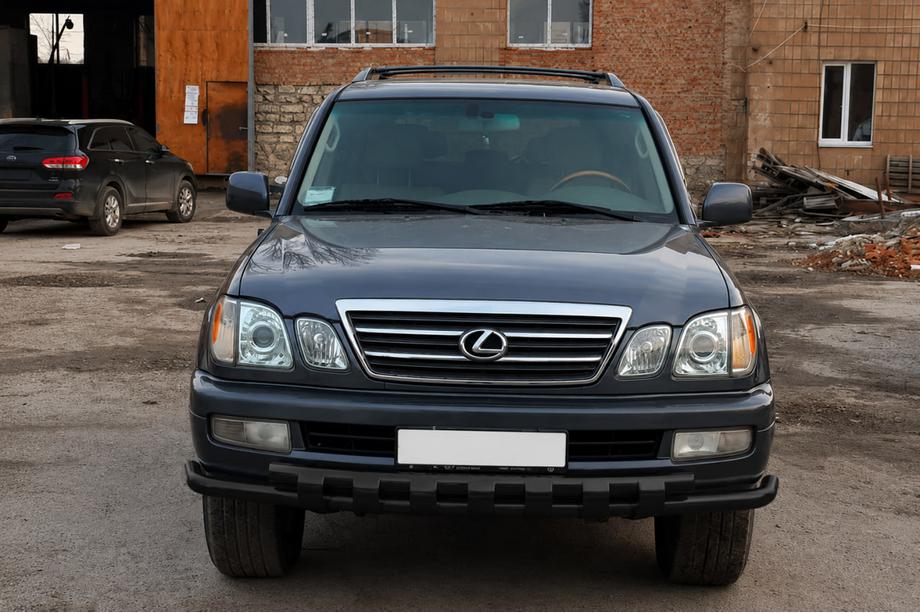Lexus LX470 1998–2007 Etusuoja ST015 Black (ruostumaton teräs) Image