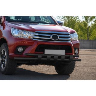 Etusuojakaari ST015 Black (ruostumaton teräs) Toyota Hilux 2015– kuva 3