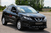 Nissan Qashqai 2014–2021 Etusuojakaari ST015 Black (ruostumaton teräs) kuva 3