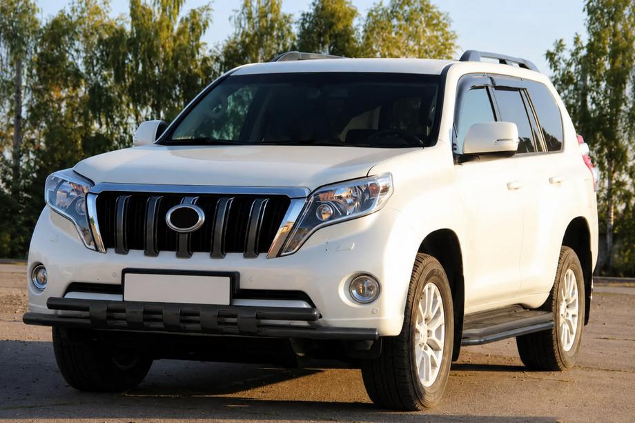 Toyota Land Cruiser Prado 150 2009–2023 Etusuojakaari ST015 Black (ruostumaton teräs) Kuva 2