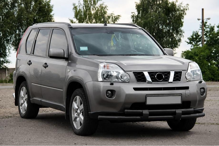Nissan X-trail T31 2007–2014 Etusuoja ST015/2 Black (ruostumaton teräs) Image